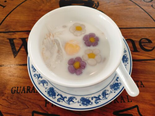 พก. โดย ศพอ.บ้านทองพูนเผ่าพนัส   จัดโครงการฝึกอบรมและส่งเสริมอาชีพให้แก่คนพิการ หลักสูตร “บัวลอยมะพร้าวอ่อน ไข่หวาน”
